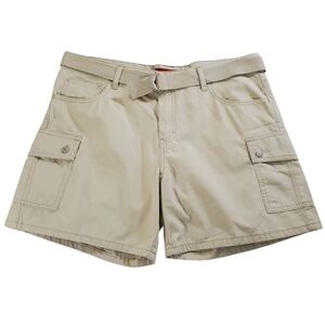 2331 * Unionbay Belted Cargo Shorts Tan Size 13 NWOT